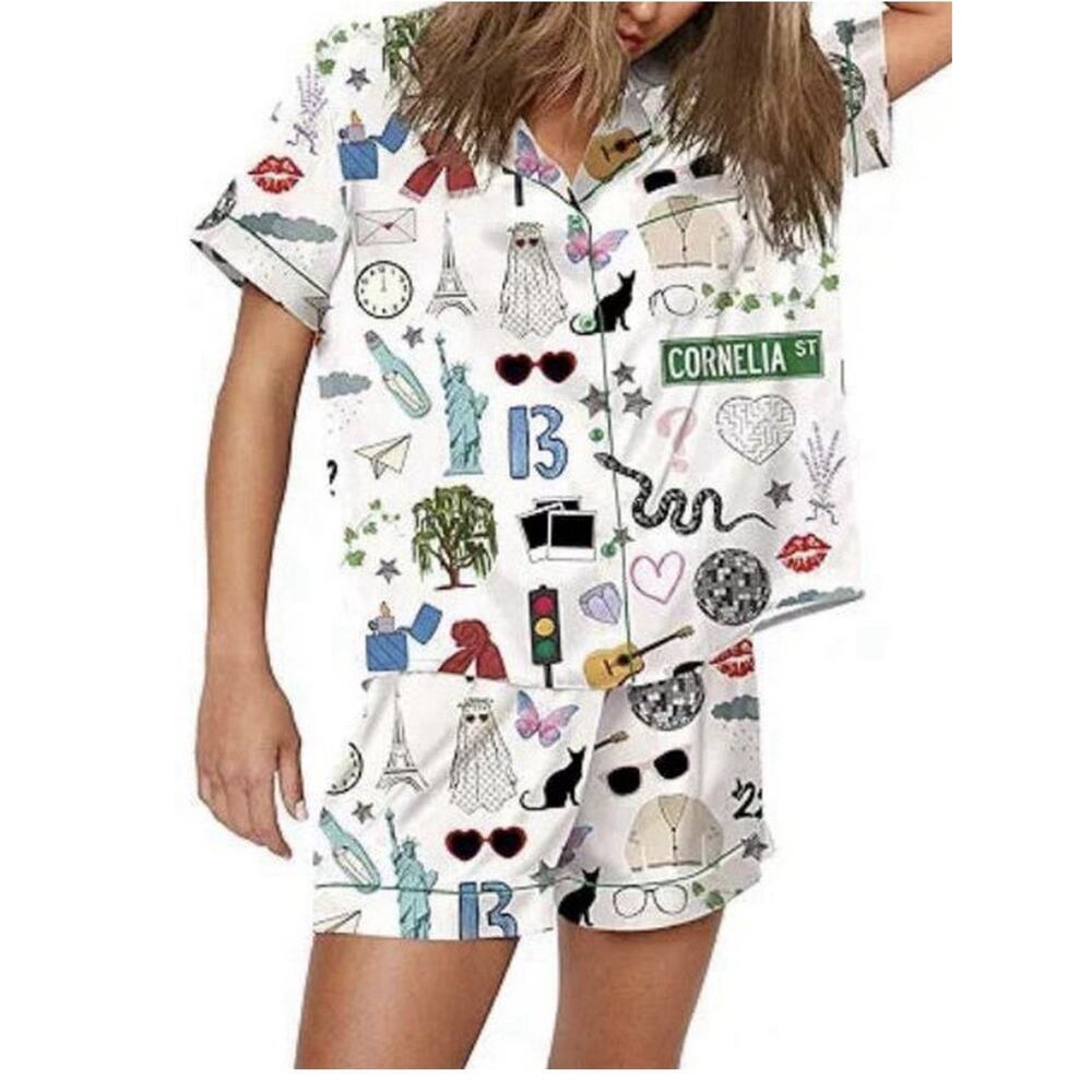 Sheshow Taylor Swift 2 Piece Pajama Set Size M